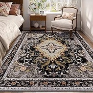 5x7 Washable Area Rugs for Living Room