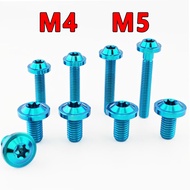 6AL/4V Titanium Grade 5 Bolts M4 M5 Emerald Green big Head Screws UFO Screws