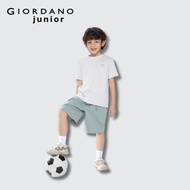 Giordano Junior Liquid Touch Crew Neck Embroidered Badge Short Sleeve T-Shirt