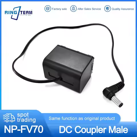 NPFV Dummy Battery Replaces NP-FV30 NP-FV40 NP-FV50 NP-FV70 NP-FV90 NP-FV100 for Sony DVD SR HC Seri