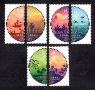 2025年二十四節氣 – 秋郵票，一套6枚