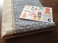 母子手帳書衣No.27 藍點點蕾絲