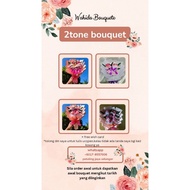 bouquet kawat bulu 2tone
