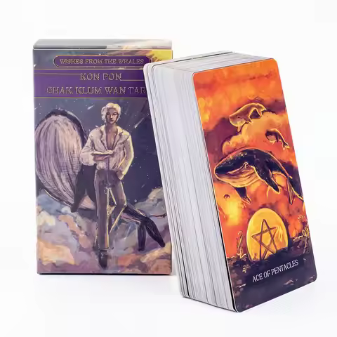 78 Pcs Cards 10.3*6cm Wishes From The Whales Tarot Immerses You In A Fascinating Realm of Oceanic Sp