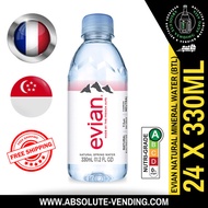 EVIAN Mineral Water 330ML X 24 BOTTLES - FREE DELIVERY WITHIN 3 WORKING DAYS!