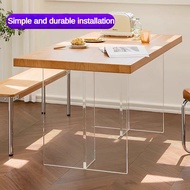 Transparent Transparent Acrylic Table Leg Customized Suspended Dining Table Leg Table Desk Slate Des