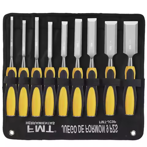 9pcs/set Wood Chisel Set for Woodworking Professional Carpentry DIY Tools Set Cutter Wood Carving Kn