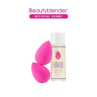 Beautyblender® Back to Basics Blend & Cleanse Set | 2pcs Makeup Sponge + Blendercleanser® Liquid® La