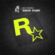 JDM Car Modified Video Game Merchandise GTA5 Speed R Star Car Sticker Waterproof Reflective Sticker