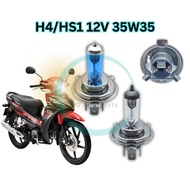 HEADLAMP BULB H4 CLEAR HEAD LAMP MENTOL HS1 HEADLIGHT BULB 12V 35W35 SUPER WHITE FZ150 CX110 Y15 V1