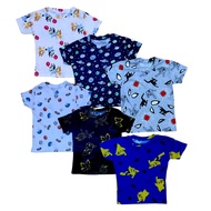 3pcs OOTD TSHIRTS for Boys Kids aged 3-5yr Old