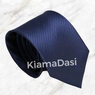 Men's Tie Dark Navy Blue Navy Blue Slim Stripe 3inc