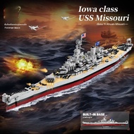 เรือบรรทุกเครื่องบินแบบลำเลียงระดับทหารรุ่น Arhual Missouri Class Battleship Model Boat Display High
