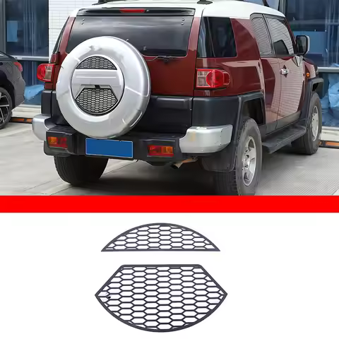 For Toyota FJ Cruiser 2007-2021 Car spare tire cover decorative patch Stainless steel + aluminum all