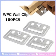 100PCS Stainless Steel WPC Wall Board Clip Ceiling Fluted Cladding Clip For WPC
