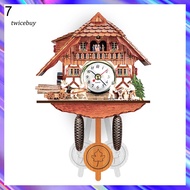 [TY] Antique Wooden Hanging Cuckoo Wall Time Alarm Clock Home Living Room Decoration