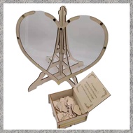 (BIGY) Wedding Guest Book Alternative Wedding Decor 3D Engraved Guestbook Guest Drop Box Welcome Car