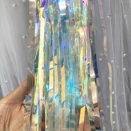 Corridor Colorful Rain Shooting Silk Curtain Birthday Scene Layout Party Parties Photo Props Rain Cu