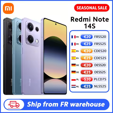 Xiaomi Redmi Note 14S Smartphone Global Version MTK Helio G99 CPU 200MP 120Hz 67W Hyper Charge 5000m