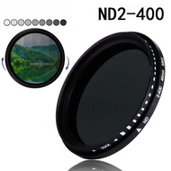 Variable ND Filter for Camera Adjustable Neutral Density Lens Filter (ND2-ND400) - 37 40.5 43 46 49 