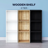 Rak Buku 3 Tingkat my-com 3 Tier Bookshelf my-com/DIY Utility Shelf/Home Furniture/Wood Shelf E-3