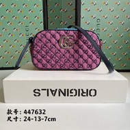 LV_ Bags Gucci_ Bag New 447632 Leather Shoulder Bag Women Messenger Bag Luxury Fashion Q0IN