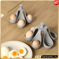 Silicone Egg Boiler Rack For Hard Soft Boiled Eggs, Food Grade Silicone Egg Boiler Cooker With 6 Hol