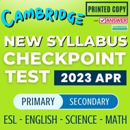PRINTED💥T4 NEW 2023 APR Cambridge Primary Checkpoint Year 6 Secondary Checkpoint Year 9 Science Math