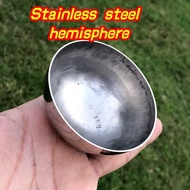 Thickened Type 304 Stainless Steel Hollow Mirror Ball Wall Decoration Hemisphere Sealing Model