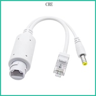 CRE Active PoE Splitter Adapters 48V to 12V PoE Splitter Adapter 10 100Mbps for Voip Phones Cameras 