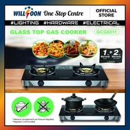 KHIND Glass Top Gas Cooker GCG6311 / Dapur Gas Kaca