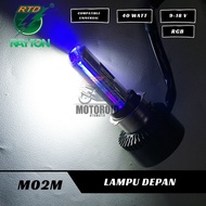 Rayton Led Otomotif M02MOriginal DRL LAMPU HID UTAMA NEW WHITE BLUE