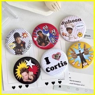 CORTIS JUHOON JAMES KEONHO SEONGHYEON Glossy Tin Button Badge Fandom Brooch Pin Ita Bag Accessory