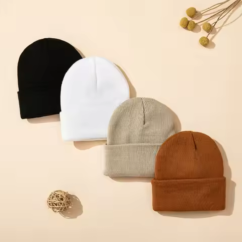 A versatile knitted cap for babies in winter, a fashionable and warm cold cap for both boys and girl