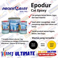 Cat Epoxy Lantai Pasific Paint Epodur Hitam Black 1kg / 1L