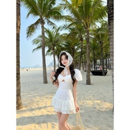 Dahlia Dahlia Dahlia | Nari Set | Puffed sleeve shirt and 2-tier flared skirt Set