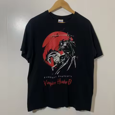Vintage Y2K Vampire Hunter D Japan Anime T Shirt Sz L Horror