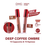 OMG LIP CREAM OMBRE COFFE EDITION NO 14 CAPPUCINO & NO 15 ESPRESSO
