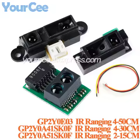 GP2Y0A41SK0F GP2Y0A51SK0F GP2Y0E03 IR Infrared Ranging Sensor Module 4-30cm 2-15cm 4-50cm Distance I