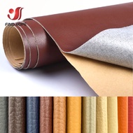 A4 A5 Litchi Pattern Back Self-adhesive Faux PU Leather Fabric Repair Patch Sticker For Sofa Car Bag DIY Craft