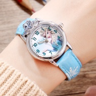 jam tangan budak perempuan jam tangan jam tangan budak Frozen Children's Watch Diamond-Studyed Crown