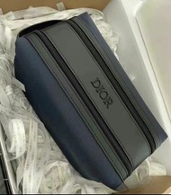 DIOR大容量雙拉鍊便攜化妝包洗漱包手提旅行收納袋Dior曠野