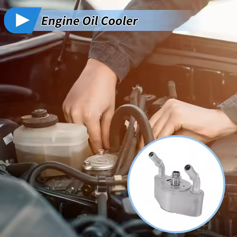 UXCELL Engine Oil Cooler for Ford F-150 2011-2020 No.BL3Z6A642F 1 Set with Middle shaft