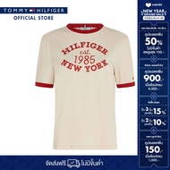 Tommy Hilfiger เสื้อยืด ผู้หญิง รุ่น WW0WW42585 ACI - สีเบจ ทรง Regular Fit