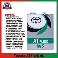 Toyota ATF WS (4 liter)(08886-02305) Original Product From Japan