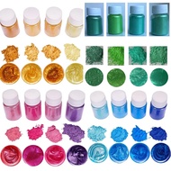 4PCS Pearlescent Pigment Handmade Glue Pearl Powder Mica Pigment Dyes for DIY Soap Nails Candles Pol