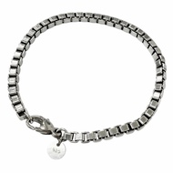 成色極佳 □ TIFFANY&Co. Tiffany Venetian SV925 銀鍊手鍊配件，重量 17.1 克，男女皆宜