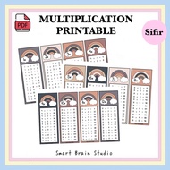 PDF SIFIR PRINTABLE | MULTIPLICATION BOARD | BOHO