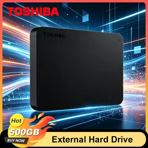 Toshiba A3 HDTB420XK3AA Canvio Basics 500GB Portable External Hard Drive USB 3.0, Black