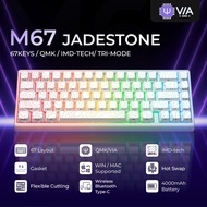 XVX M67 JadeStone Mechanical Keyboard With IMD-Tech Keycaps 2.4GHz wireless keyboard